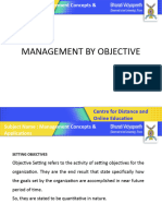Management by Objective