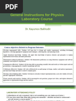 1.1 Introduction To Physics Lab