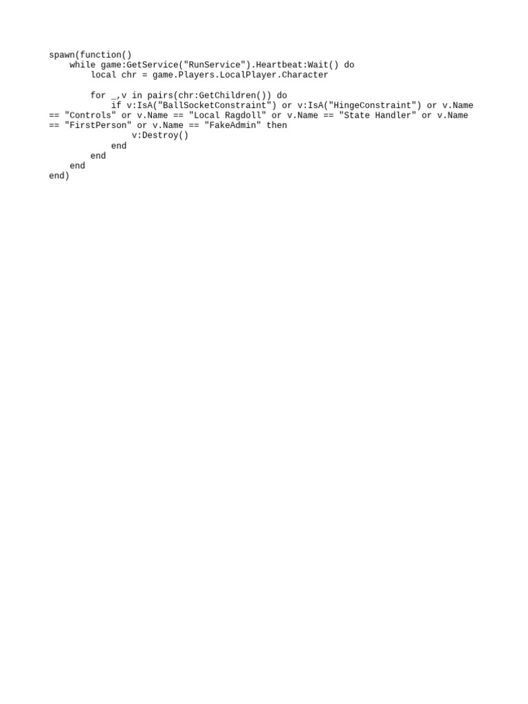 Roblox FE VR Script Removal Guide | PDF | Computers