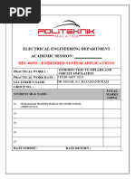 Electrical Engineering Department Academic Session:: Dec40053 - Embedded System Applications