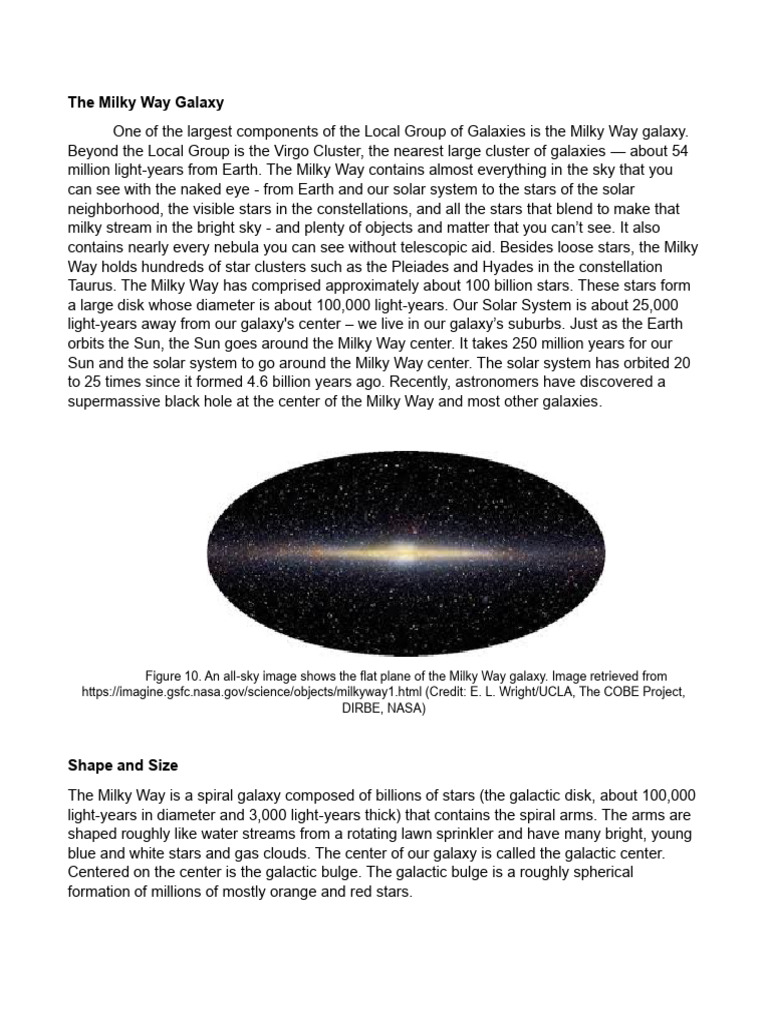 The Milky Way Galaxy | PDF