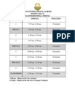 Eca Bell Timings 21-22 - Grade 2