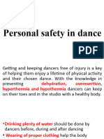 Q2 - Lesson 1 - Personal Safety in Dance and Cheerdance