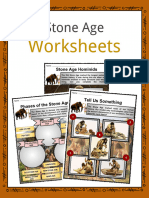 Sample Stone Age Worksheets