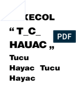 Avxecol: " T - C - Hauac