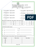 MATH Summer Holiday HW