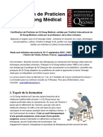 Praticien en Qi Gong Medical - Formation