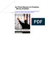 Test Bank For From Slavery To Freedom 9th by Franklin