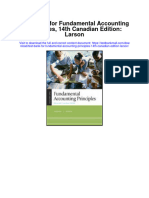 Test Bank For Fundamental Accounting Principles 14th Canadian Edition Larson