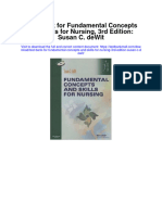 Test Bank For Fundamental Concepts and Skills For Nursing 3rd Edition Susan C Dewit