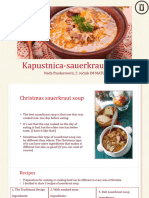 Kapustnica-Sauerkraut Soup: Naďa Psodorovova, 2. Rocník IM MATU