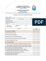 Ed11 Evaluation Tool LOCAL Demo Teaching JDF