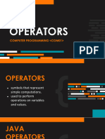 Com01 PPT Operatorsandconditionalstatement