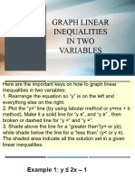 GRAPH LINEAR INEQUALITIES IN TWO VARIABLES (DAY 2) Week 1