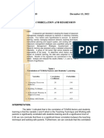 A Case Study For Correlation and Regression