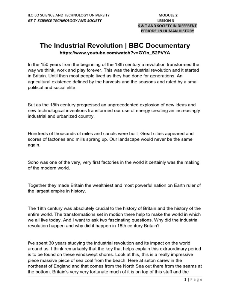 15 The Industrial Revolution | PDF | British Empire | Industrial Revolution
