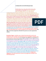 La Discriminación en La Televisión Peruana Ejemplo Con Generalización y Definición