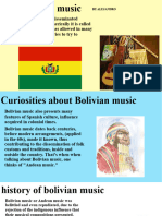 Presentación de Cultura Musical Boliviana