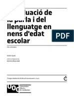 M5. L'avaluació de La Parla I Del Llenguatge en Nens D'edat Escolar