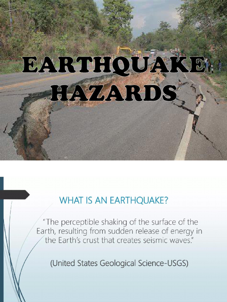 Drrr Earthquake Hazards Pdf Fault Geology Seismology