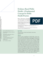 Evidence-Based Public Health: A Fundamental Concept For Public Health Practice