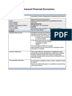 Syllabus AdvancedFinancialEconomics