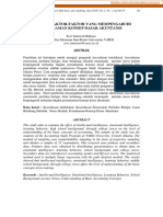 Analisis Faktor-Faktor Yang Mempengaruhi Pemahaman Konsep Dasar Akuntansi