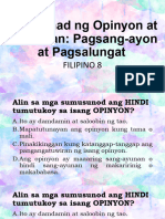 3 Week 3 Opinyon Pagsang-Ayon at Pagsalungat