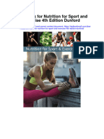 Test Bank For Nutrition For Sport and Exercise 4th Edition Dunford
