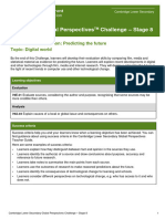 Cambridge Global Perspectives Stage 8 Predicting The Future