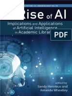 X (Editor), Amanda Wheatley (Editor) - The Rise of AI - Implications and Applications of Artificial Intelligence in Academic Libraries (Volume 78) (Publications in Librarianship) - Ass