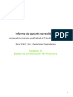 Informe de Gestión Consolidado: Apartado 14 Estado de La Información No Financiera