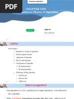 Algo - Chapter 01 - Introduction
