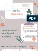 Economics (Application of Supply and Deman)