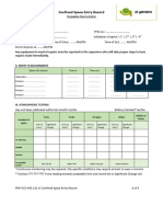 PMF-015-HSE-131 v1 Confined Space Entry Record