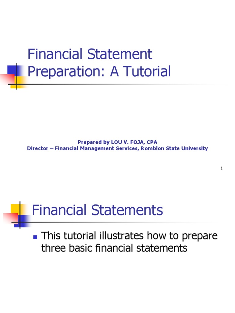 Financial Statement Preparation Guide | PDF | Balance Sheet | Expense