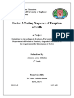 Factor Affecting Eruption Failure