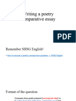 Preparing A Comparative Poetry Essay 1