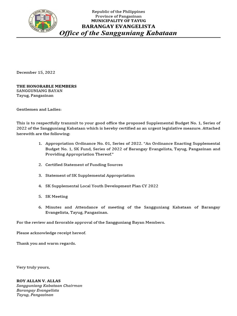supplemental-budget-sk-evangelista-pdf-government