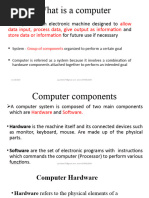 Elements of Computer System Lectre 1 and 2