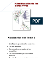 Tema 3 Clasificación de Los Seres Vivos