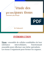 L'Étude Des Principaux Tissus Anatomie Physiologie - DR Yahiaoui.S Anatomie Physiologie