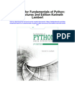 Test Bank for Fundamentals of Python Data Structures 2nd Edition Kenneth Lambert