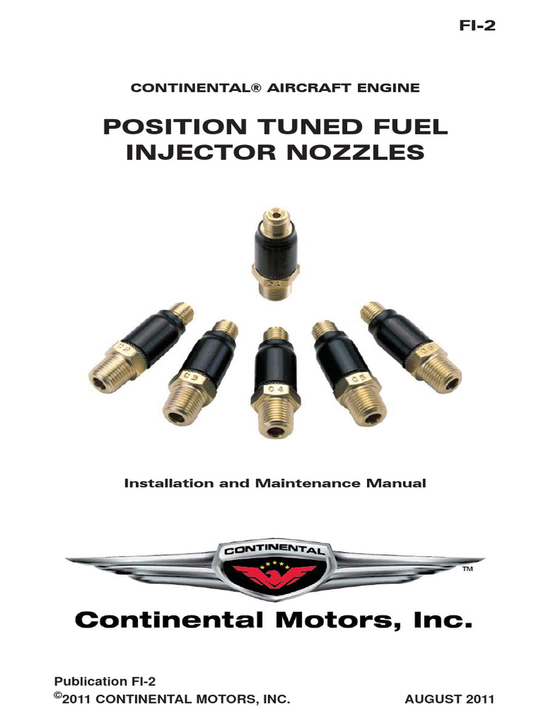 FI-2 Position Tuned Injector Nozzles Manual | PDF | Fuel Injection ...
