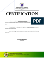 ELEM Enrollment Certificate