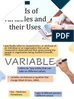 Kinds of Variables and Their Uses