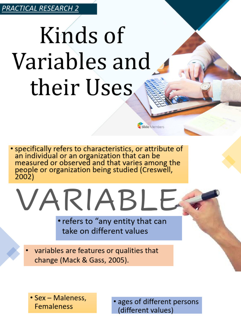 Kinds of variables and their uses pdf dependent and independent