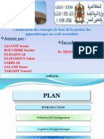 Concepts de Base de La Gestion Des Apprentissages
