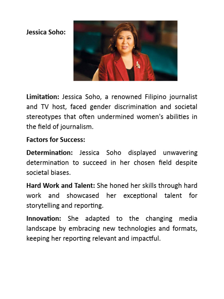 Jessica Soho: A Trailblazing Journalist