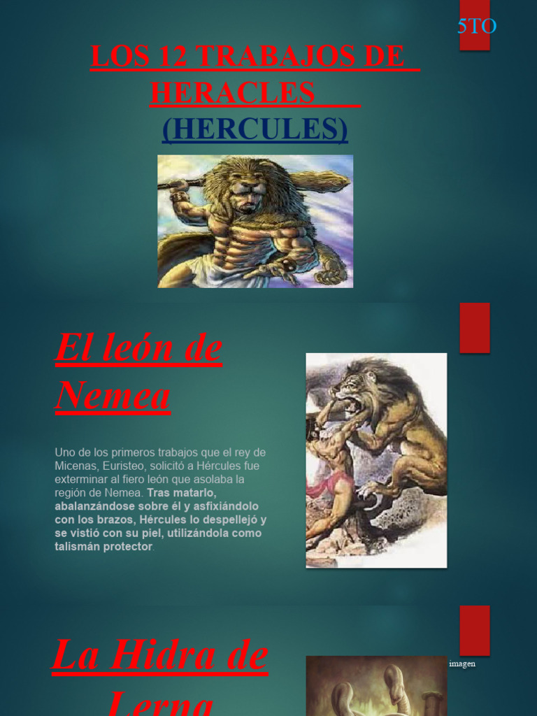 Los 12 Trabajos de Heracles (Trabajo) | Descargar gratis PDF ...